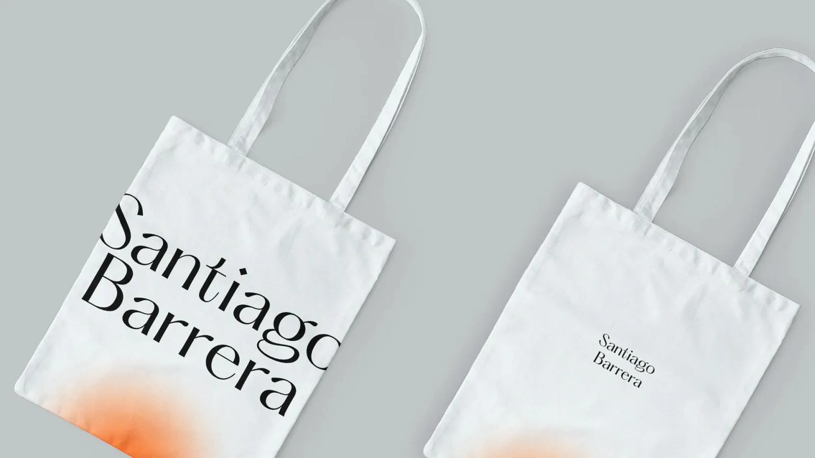 Personal branding tote detail